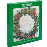 Traditional Wreath Charity Christmas Card - 10 Pack