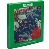 Poinsettia Charity Christmas Card - 10 Pack