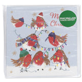 Robins with Lights Charity Christmas Card - 10 Pack