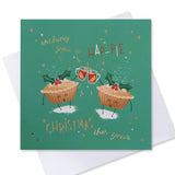 Mince Pie Charity Christmas Card - 10 Pack