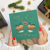 Mince Pie Charity Christmas Card - 10 Pack