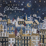 Moonlit Skyline Charity Christmas Card - 10 Pack