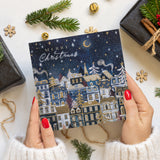Moonlit Skyline Charity Christmas Card - 10 Pack