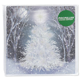 Silver Tree Welsh Charity Christmas Card - 10 Pack