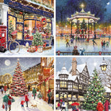 Traditional Village Scenes Christmas cards - 20 pack