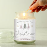 Personalised Sending you Love Christmas Candle