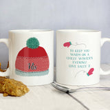 Personalised Woolly Hats Mug Set