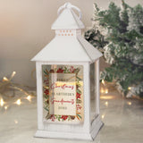 Personalised Festive Christmas lantern