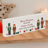 Personalised Christmas Nutcracker Wooden Mantel Decoration