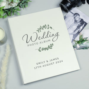 Personalised Botanical Wedding Photo Album