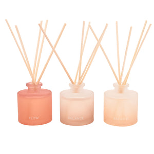 Serenity Tranquil Set of 3 Diffusers - Flow, Balance & Breathe
