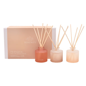Serenity Tranquil Set of 3 Diffusers - Flow, Balance & Breathe