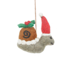 Christmas Snail Decoration