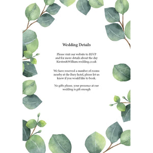 Botanical information card