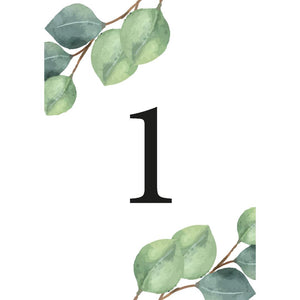 Botanical Table Numbers