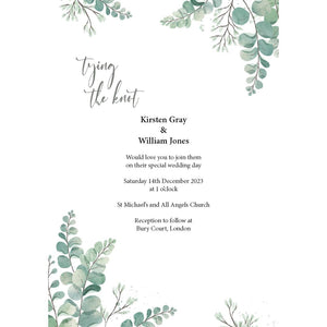 Eucalyptus Invitation
