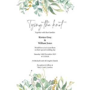 Foliage Invitation