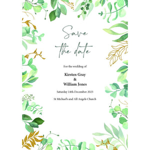 Foliage Save the Date