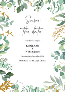 Foliage Save the Date
