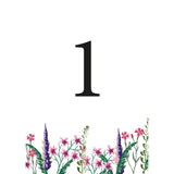 Wildflower Table Numbers/Names