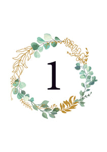 Foliage Table Numbers