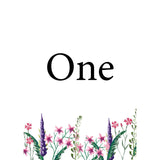 Wildflower Table Numbers/Names