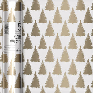 Gold trees 5m Roll Wrap