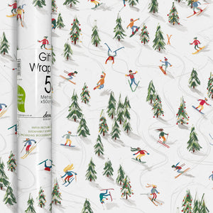 Winter Ski Village Roll Wrap