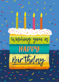 Wishing you a Happy Birthday Personalised Card