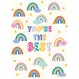 You're The Best Rainbows Personalised Card