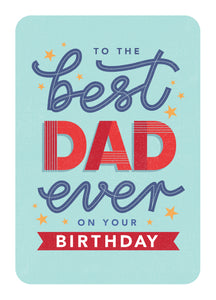 Happy Birthday Best Dad Personalised Card