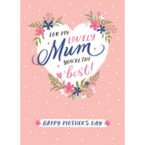 Mother's Day Floral Heart Personalised Card