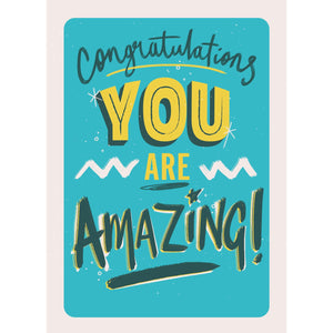 Congratulations You Are Amazing Personalised Card