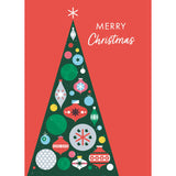 Merry Christmas Tree Personalised Christmas Card