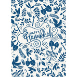 Happy Hanukkah Pattern Personalised Card