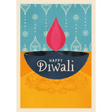 Happy Diwali Yellow Personalised Card