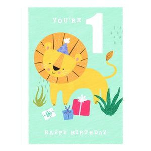 Happy 1st Birthday Personalised Card