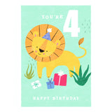 Happy 4th Birthday Personalised Card