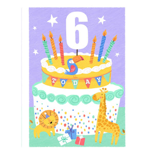 Happy 6th Birthday Personalised Card