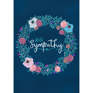 With Sympathy Personalised Card