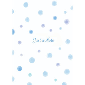 Just A Note Spotty Personalised Card