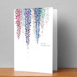 Floral With Sympathy Personalised Card