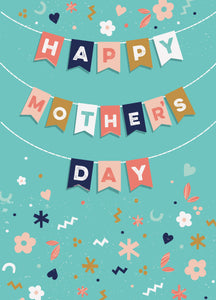 Happy Mother's Day Bunting Personalised Card