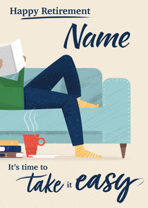 Time To Take it Easy Personalised Card