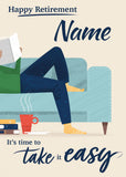 Time To Take it Easy Personalised Card