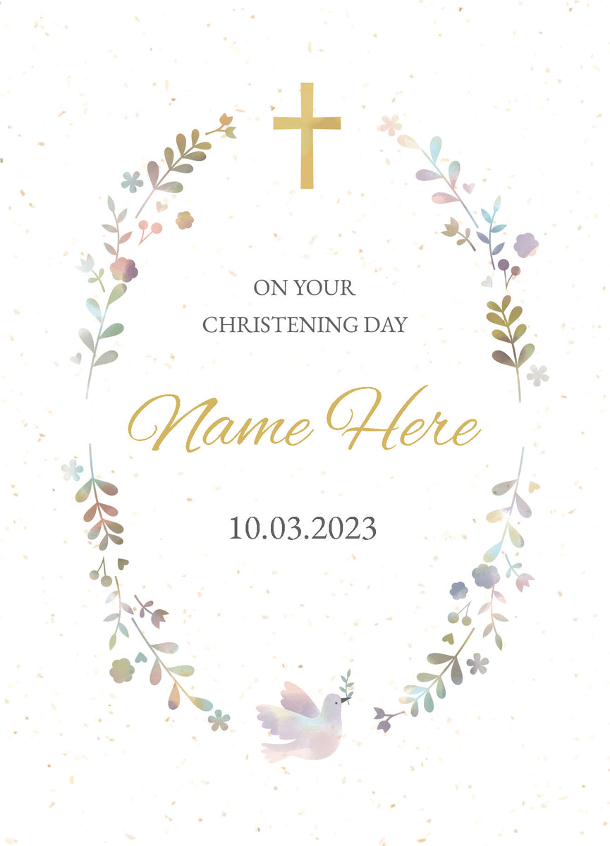 On Your Christening Day Personalised Card Macmillan Cancer Support Shop