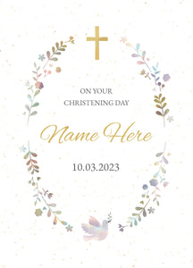 On Your Christening Day Personalised Card