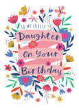 Lovely Daughter Birthday Personalised Card