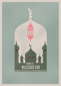 Blessed Eid Personalised Card