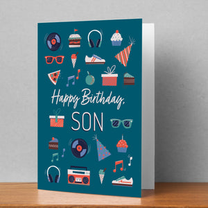 Happy Birthday Son Personalised Card